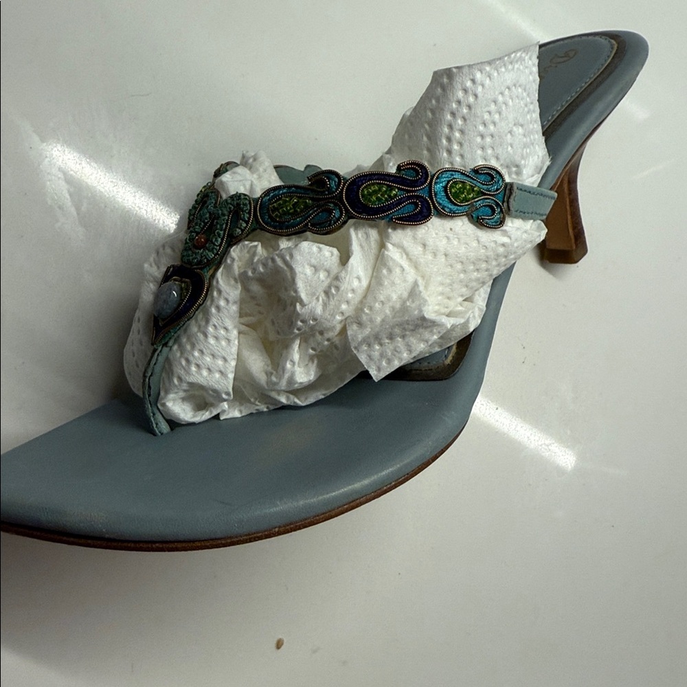 Diego di Lucca Beaded Women's Sandals - Picture 3 of 5